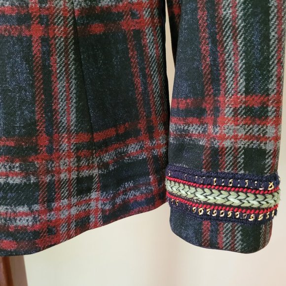 Mason's Prince of Wales Tartan Blazer EU 40/US 4-6 - Picture 3 of 12